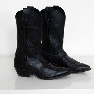 Justin Ladies Classic Western Boots in Black Chester Cowhide Size 7 B